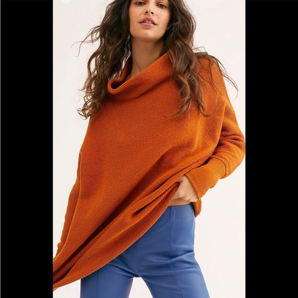 Free Free Ottoman Slouchy Tunic NWT Color: Autumn Size: XS - Picture 2 of 5